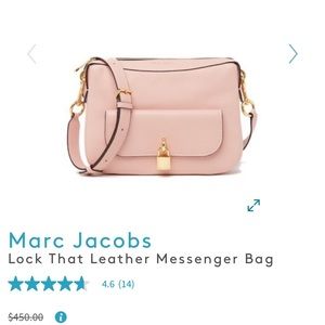 Marc Jacobs Lock That Leather Messenger Bag